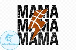 basketball mama stacked png design207