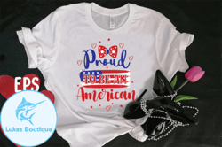 proud to be an american t-shirt design design 97