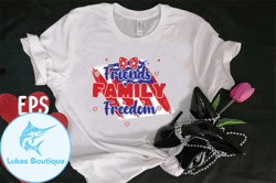 friends family freedom t-shirt design design 102