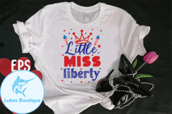 little miss liberty t-shirt design design 104