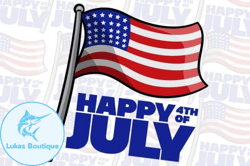 Happy 4th of July Patriotic Sublimation Design 93