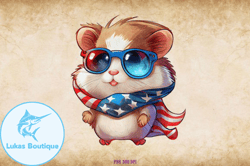 patriotic frog clipart 4th of july design 17