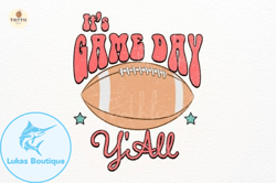 retro its game day yall png design 140
