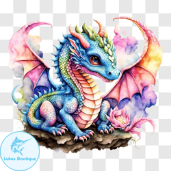 whimsical dragon artwork png design 242