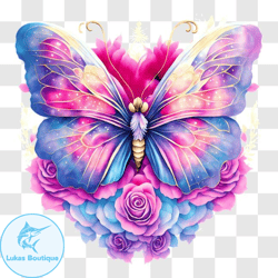 beautiful butterfly with colorful wings png design 247