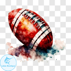 colorful watercolor football ball png design 282