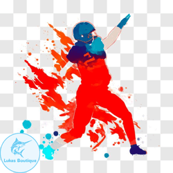 energetic football player ready to play png design 287
