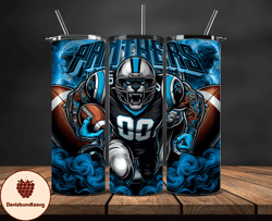 carolina panthers tumbler wrap, football wraps, logo football png, logo nfl png, all football team png, design by davisb