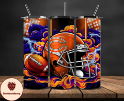 chicago bears tumbler wraps, ,nfl teams, nfl sports, nfl design png, design by davisbundlesvg 6