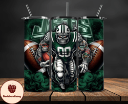 new york jets tumbler wrap, football wraps, logo football png, logo nfl png, all football team png, design by davisbundl