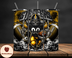 pittsburgh steelers  tumbler wrap, football wraps, logo football png, logo nfl png, all football team png, design by dav