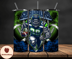 seattle seahawks tumbler wrap, football wraps, logo football png, logo nfl png, all football team png, design by davisbu