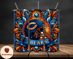 chicago bears logo nfl, football teams png, nfl tumbler wraps png design by davisbundlesvg 70