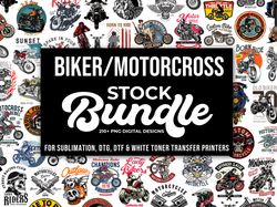 biker motorcycle design bundle, for sublimation, dtg, dtf, transfer printing 04