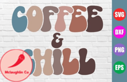 coffee & chill svg  retro coffee svg design 54