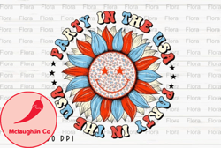 party in the usa smiley 4th of july png design 08