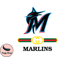 Miami Marlins PNG, Gucci MLB PNG, Baseball Team PNG,  MLB Teams PNG ,  MLB Logo Design 25