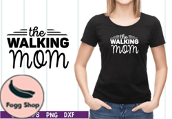 the walking mom svg design 26