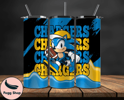 los angeles chargers tumbler wraps, sonic tumbler wraps, ,nfl png,nfl teams, nfl sports, nfl design png design 09