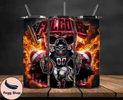 atlanta falcons fire tumbler wraps, ,nfl png,nfl teams, nfl sports, nfl design png design 02