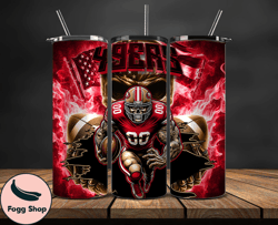 san francisco 49ers fire tumbler wraps, ,nfl png,nfl teams, nfl sports, nfl design png design 28