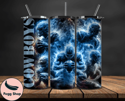 dallas cowboys glow tumbler wraps, , nfl logo,, nfl sports, nfl design png  12