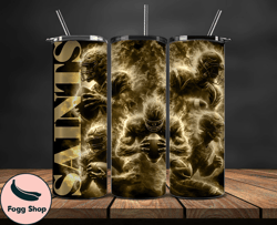 new orleans saints glow tumbler wraps, , nfl logo,, nfl sports, nfl design png  26