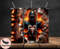 chicago bears  cracked holetumbler wraps, , nfl logo,, nfl sports, nfl design png  02