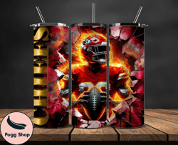 kansas city chiefs cracked holetumbler wraps, , nfl logo,, nfl sports, nfl design png  10