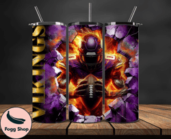 minnesota vikings cracked holetumbler wraps, , nfl logo,, nfl sports, nfl design png  32