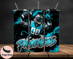 carolina panthers tumbler wrap, nfl teams,nfl logo football, logo tumbler png design 05