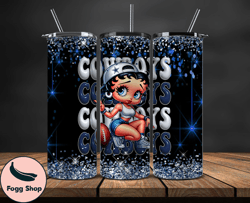 dallas cowboys tumbler wraps, nfl teams, betty boop tumbler, betty boop wrap, logo nfl png, tumbler design 12