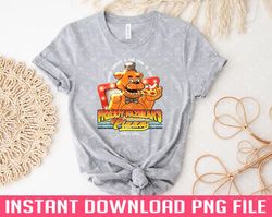 retro freddy fazbears pizza 1983 png files for sublimation