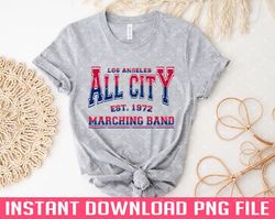 all city marching band png files for sublimation