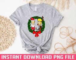 beavis and butthead christmas png files for sublimation