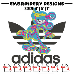 adidas mickey embroidery design, mickey embroidery, embroidery file, adidas embroidery, anime shirt, digital download