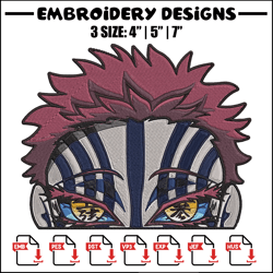 akaza embroidery design, demon slayer embroidery, embroidery file, anime embroidery, anime shirt, digital download