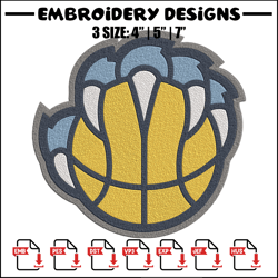 memphis grizzlies logo embroidery design, nba embroidery, sport embroidery,embroidery design,logo sport embroidery.