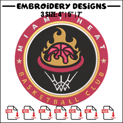 miami heat basketball embroidery design,nba embroidery, sport embroidery, embroidery design, logo sport embroidery.