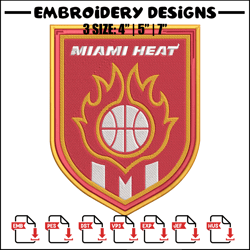 miami heat basketball embroidery design,nba embroidery, sport embroidery, embroidery design, logo sport embroidery