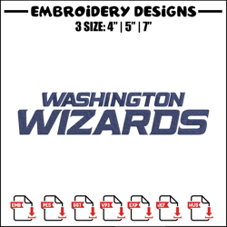 washington wizards logo embroidery design, nba embroidery, sport embroidery,embroidery design , logo sport embroidery