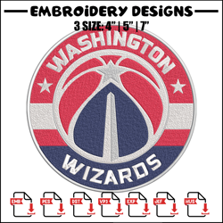 washington wizards logo embroidery design, nba embroidery,sport embroidery,embroidery design,logo sport embroidery.