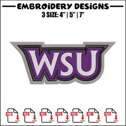 weber state logo embroidery design, ncaa embroidery, embroidery design,logo sport embroidery,sport embroidery