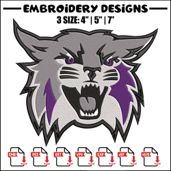 weber state mascot embroidery design, ncaa embroidery, sport embroidery, logo sport embroidery, embroidery design