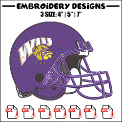 western illinois helmet embroidery design, ncaa embroidery, sport embroidery,logo sport embroidery,embroidery design