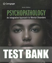 test bank for psychopathology: an integrative approach to mental disorders 9th edition