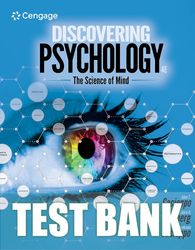 test bank for discovering psychology: the science of mind 4th edition