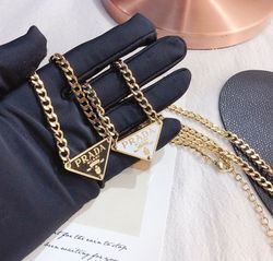 prada necklace - authentic prada necklace triangle prada milano