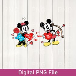 valentine mouse couple png, mouse hearts, mouse valentine's day png, mouse castle love png, magical kingdom xoxoxo png