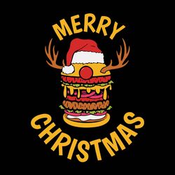 burger christmas svg, christmas cheeseburger svg, happy holidays with cheese svg, logo christmas svg, instant download